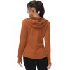 imageTBMPOY Womens UPF 50 Sun Protection Hoodie Jackets Light Weight Long Sleeve Shirts Hiking Outdoor Full Zip Tops5orange
