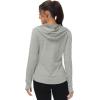 imageTBMPOY Womens UPF 50 Sun Protection Hoodie Jackets Light Weight Long Sleeve Shirts Hiking Outdoor Full Zip Tops9light Grey