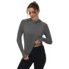 imageTBMPOY Womens UPF 50 Sun Protection Hoodie Shirt Long Sleeve Fishing Hiking Outdoor UV Shirt Lightweight1 Pocketdark Grey
