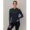 imageTBMPOY Womens UPF 50 Sun Protection Hoodie Shirt Long Sleeve Fishing Hiking Outdoor UV Shirt Lightweight1 Pocketnavy