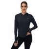 imageTBMPOY Womens UPF 50 Sun Protection Hoodie Shirt Long Sleeve Fishing Hiking Outdoor UV Shirt Lightweight1 Pocketnavy