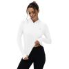 imageTBMPOY Womens UPF 50 Sun Protection Hoodie Shirt Long Sleeve Fishing Hiking Outdoor UV Shirt Lightweight1 Pocketwhite