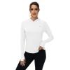 imageTBMPOY Womens UPF 50 Sun Protection Hoodie Shirt Long Sleeve Fishing Hiking Outdoor UV Shirt Lightweight1 Pocketwhite