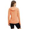 imageTBMPOY Womens UPF 50 Sun Protection Hoodie Shirt Long Sleeve Fishing Hiking Outdoor UV Shirt Lightweight10dark Orange