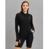 imageTBMPOY Womens UPF 50 Sun Protection Hoodie Shirt Long Sleeve Fishing Hiking Outdoor UV Shirt Lightweight12black