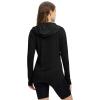 imageTBMPOY Womens UPF 50 Sun Protection Hoodie Shirt Long Sleeve Fishing Hiking Outdoor UV Shirt Lightweight12black