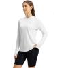 imageTBMPOY Womens UPF 50 Sun Protection Hoodie Shirt Long Sleeve Fishing Hiking Outdoor UV Shirt Lightweight13white