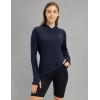 imageTBMPOY Womens UPF 50 Sun Protection Hoodie Shirt Long Sleeve Fishing Hiking Outdoor UV Shirt Lightweight14dark Navy