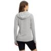 imageTBMPOY Womens UPF 50 Sun Protection Hoodie Shirt Long Sleeve Fishing Hiking Outdoor UV Shirt Lightweight17grey