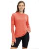imageTBMPOY Womens UPF 50 Sun Protection Hoodie Shirt Long Sleeve Fishing Hiking Outdoor UV Shirt Lightweight18red