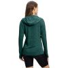 imageTBMPOY Womens UPF 50 Sun Protection Hoodie Shirt Long Sleeve Fishing Hiking Outdoor UV Shirt Lightweight1blackish Green