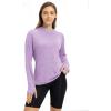 imageTBMPOY Womens UPF 50 Sun Protection Hoodie Shirt Long Sleeve Fishing Hiking Outdoor UV Shirt Lightweight20light Purple