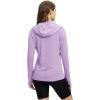 imageTBMPOY Womens UPF 50 Sun Protection Hoodie Shirt Long Sleeve Fishing Hiking Outdoor UV Shirt Lightweight20light Purple