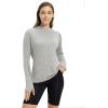 imageTBMPOY Womens UPF 50 Sun Protection Hoodie Shirt Long Sleeve Fishing Hiking Outdoor UV Shirt Lightweight3light Grey
