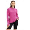 imageTBMPOY Womens UPF 50 Sun Protection Hoodie Shirt Long Sleeve Fishing Hiking Outdoor UV Shirt Lightweight4purple