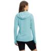 imageTBMPOY Womens UPF 50 Sun Protection Hoodie Shirt Long Sleeve Fishing Hiking Outdoor UV Shirt Lightweight5light Blue