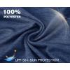 imageTBMPOY Womens UPF 50 Sun Protection Hoodie Shirt Long Sleeve Fishing Hiking Outdoor UV Shirt Lightweight7navy
