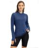 imageTBMPOY Womens UPF 50 Sun Protection Hoodie Shirt Long Sleeve Fishing Hiking Outdoor UV Shirt Lightweight7navy
