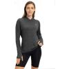 imageTBMPOY Womens UPF 50 Sun Protection Hoodie Shirt Long Sleeve Fishing Hiking Outdoor UV Shirt Lightweight8dark Grey