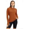 imageTBMPOY Womens UPF 50 Sun Protection Hoodie Shirt Long Sleeve Fishing Hiking Outdoor UV Shirt Lightweight9orange