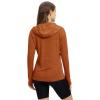 imageTBMPOY Womens UPF 50 Sun Protection Hoodie Shirt Long Sleeve Fishing Hiking Outdoor UV Shirt Lightweight9orange