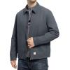 imageTBMPOY mens Men Work CoatsSteel Greythick