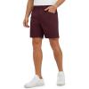 imageTBMPOY Mens Golf Shorts 7quot Stretch Dress Casual Elastic Waist Short Quick Dry Lightweight Hiking Shorts with 4 PocketsWine Red