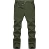 imageTBMPOY Mens Hiking Pants Lightweight 6 Cargo Pockets Quick Dry Water Resistant Outdoor Travel Work FishingArmy Green