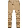 imageTBMPOY Mens Hiking Pants Lightweight 6 Cargo Pockets Quick Dry Water Resistant Outdoor Travel Work FishingKhaki