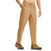 imageTBMPOY Mens Hiking Pants Lightweight Quick Dry 3 Pockets Travel Fishing WaterResistant Athletic Workout SweatpantsDark Khaki