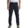 imageTBMPOY Mens Hiking Pants Quick Dry Lightweight Travel Track Running Active Jogger Sweatpants with PocketsB22dark Blue