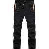 imageTBMPOY Mens Hiking Work Cargo Pants Lightweight Waterproof Quick Dry Outdoor Mountain Pant Fishing Camping1black