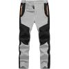 imageTBMPOY Mens Hiking Work Cargo Pants Lightweight Waterproof Quick Dry Outdoor Mountain Pant Fishing Camping1light Gray