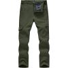 imageTBMPOY Mens Snow Ski Fleece Lined Hiking Pants Waterproof Winter Snowboard Warm Outdoor Insulated Pants WindproofArmy Green