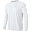 imageTBMPOY Mens Sun Protection Hiking Shirts Long Sleeve Water UPF 50 SPF UV Shirts Lightweight Fishing Hiking Swimming1white