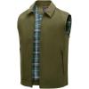 imageTBMPOY Mens Vest Casual Lightweight Thin Utility 3 Zip Pockets Stylish Sleeveless Jackets Summer Fall Golf Travel BusinessArmy Green