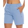 imageTBMPOY Womens 6quot Hiking Cargo Shorts Quick Dry with Pockets Work Golf Short Lightweight Outdoor Active Summer for Women6blue Purple