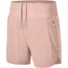 imageTBMPOY Womens Swim Board Shorts with Zipper Pockets 5 High Waisted Bathing Suit Swimwear Quick Dry Beach ShortLight Pink