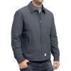 imageTBMPOY mens Men Work CoatsSteel Greythick