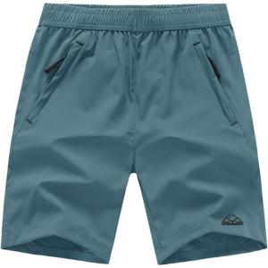 imageTBMPOY Mens 7quot Running Hiking Shorts Quick Dry Athletic Gym Outdoor Sports Workout Short 3 Zipper PocketsA21dusty Blue