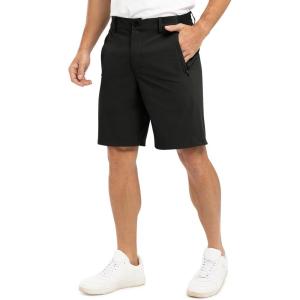 imageTBMPOY Mens 9quot Golf Shorts Quick Dry Casual Shorts Dress Shorts Flat Front Stretch Lightweight for Work Business TravelB1black