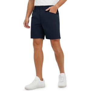 imageTBMPOY Mens Golf Shorts 7quot Stretch Dress Casual Elastic Waist Short Quick Dry Lightweight Hiking Shorts with 4 PocketsNavy