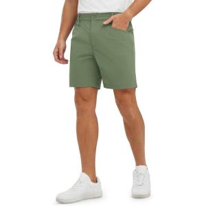 imageTBMPOY Mens Golf Shorts 7quot Stretch Dress Casual Elastic Waist Short Quick Dry Lightweight Hiking Shorts with 4 PocketsSage Green