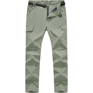 imageTBMPOY Mens Hiking Cargo Pants Lightweight Waterproof Quick Dry Outdoor Summer Fishing Camping Mountain PantC16sage Green