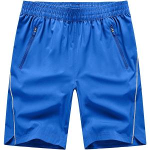 imageTBMPOY Mens Hiking Shorts Quick Dry Athletic Gym Workout Short with Zipper PocketsC18royal Blue