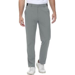 imageTBMPOY Mens Stretch Golf Pants Lightweight Quick Dry Casual Work Pant with 3 Pockets01grey