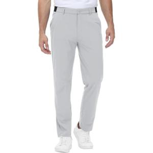 imageTBMPOY Mens Stretch Golf Pants Lightweight Quick Dry Casual Work Pant with 3 Pockets01light Grey