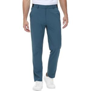 imageTBMPOY Mens Stretch Golf Pants Lightweight Quick Dry Casual Work Pant with 3 Pockets01stone Blue