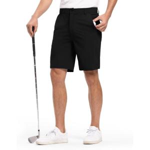 imageTBMPOY Mens Stretch Golf Work Shorts 5 Pockets Cargo Hiking Lightweight Quick Dry Short for Travel Camping