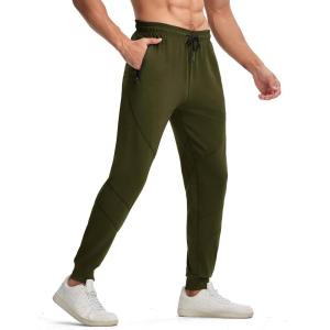 imageTBMPOY Mens Sweatpants with Zipper Pockets Lightweight Joggers Slim Fit Athletic Pants for Track Running WorkoutGreen